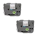 Molshine Compatible Label Tape Replacement for Brother TZe-151 Black on Clear (0.94inch 1/1inch 24mm) 2 Pack