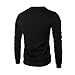 NEARTIME Men's Sweater, Winter Men Splicing PU Leather Sweatshirt Coat Jacket Sweaters (XL) … (L, A-Khaki)