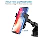 Wireless Car Charger Mount, MANCASSY Auto Clamping 10W/7.5W Qi Fast Charging Car Mount, Windshield Dashboard Air Vent Phone Holder, USB C Charger Compatible with iPhone Xs Max XR X 8 Plus, Samsung S10
