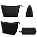 Cosmetic Bag Set,Make Up Bag, Set of 3 Women Girls’ Nylon Toiletry Bag by EASTERN TIME(Black)