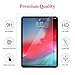 BERSEM Screen Protector for iPad Pro 12.9 inch (3rd Generation 2018 Model) Tempered Glass Screen Protector with Scratch Resistant/Bubble Free, Face ID and Apple Pencil Compatible (1 PACK)