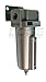 HEAVY DUTY HIGH FLOW COMPRESSED AIR IN-LINE PARTICULATE FILTER WITH METAL BOWL, 1/2