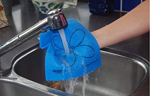 Skoy Eco Friendly Cleaning Cloth - Bulk 8 Pack; Assorted Colors. Reusable Paper Towels/Kitchen Sponge Substitute - Thumbnail 2