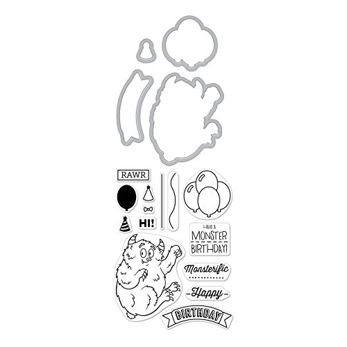 Hero Arts Monster Birthday Stamp & Cut Die Set