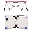 Laptop-Bed-TableNotebook-Table-Dorm-DeskPortable-Lap-DeskNotebook-Table-Dorm-Desk-with-Foldable-Legs-Cup-Slotfor-Eating-BreakfastReadingWatching-Movie-on-BedSofa60-x-40cm-Pink Laptop Bed Table,Notebook Table Dorm Desk,Portable Lap Desk,Notebook Table Dorm Desk with Foldable Legs & Cup Slot,for…