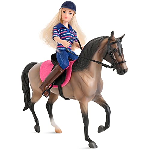 Breyer Freedom Series (Classics) English Horse & Rider Doll Set (112 Scale) Model 61114