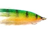 Merrimack River Flies Fire Tiger Herring Streamer Fly Size 4/0 Fire Tiger