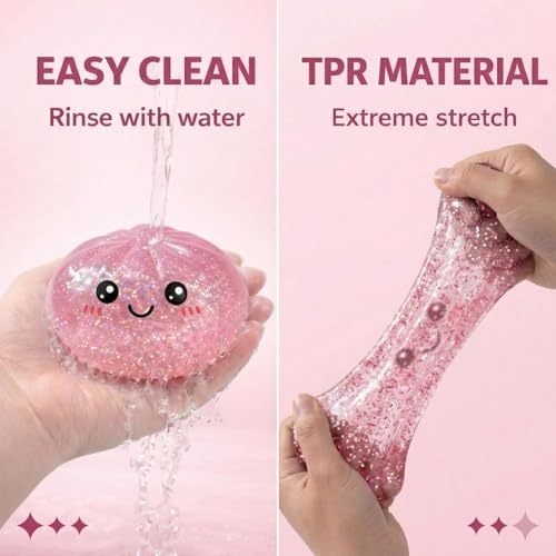 SLEEPHEAD® Glitter Dumpling Squishies Mystery Box Squeeze Toy, Squishy Dumpling Fidget Toys for Adults, Stress Relief Sensory Toy