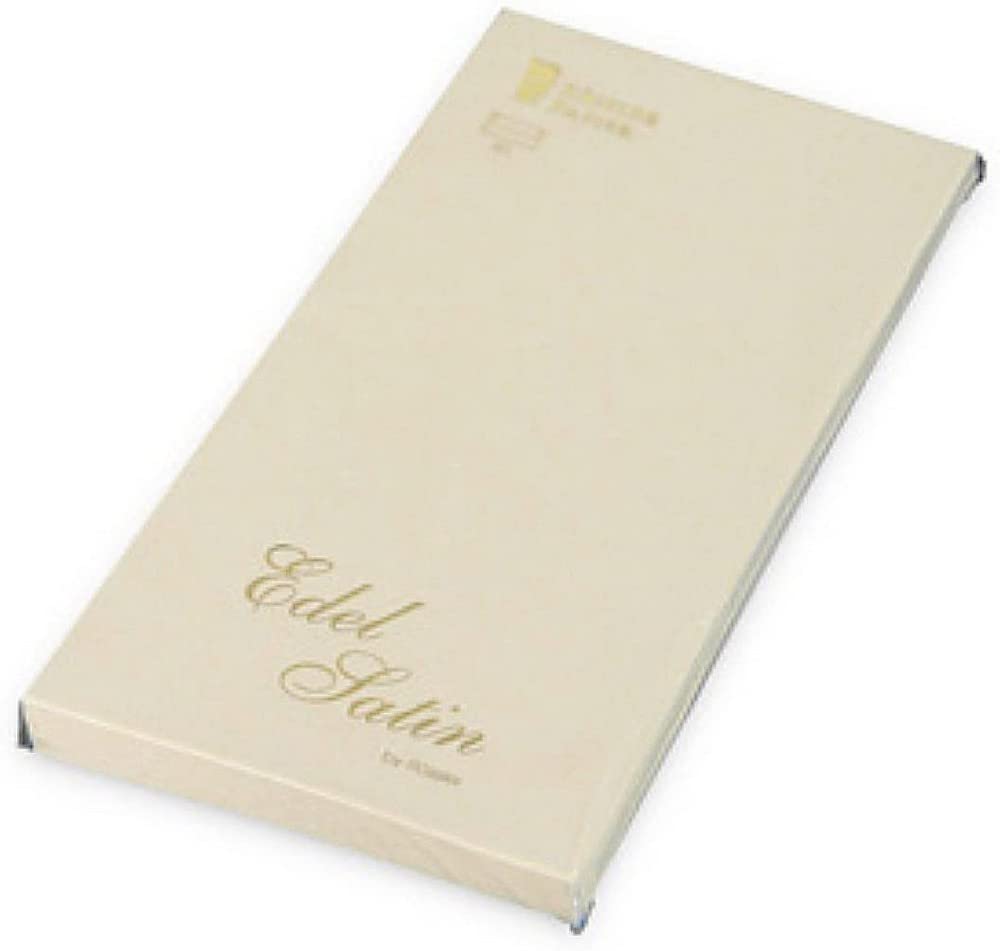 Rössler Papier 2032838004 - Noble Satin - Enveloppen pakket met zijden voering, DIN lang, 20 stuks, ivoor — image 1
