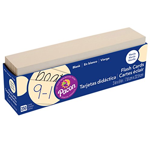 Pacon PAC74100 Blank Flash Cards, 3