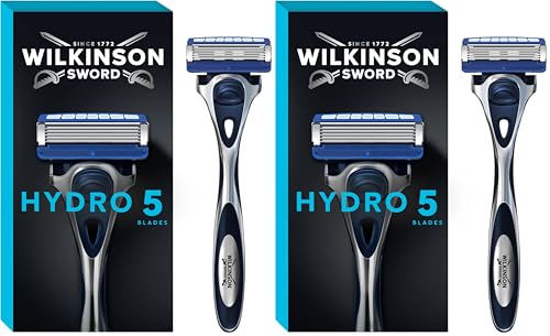 Wilkinson Sword Hydro 5 Herren Rasierer mit 1 Rasierklinge, 1 St (Packung mit 2)
