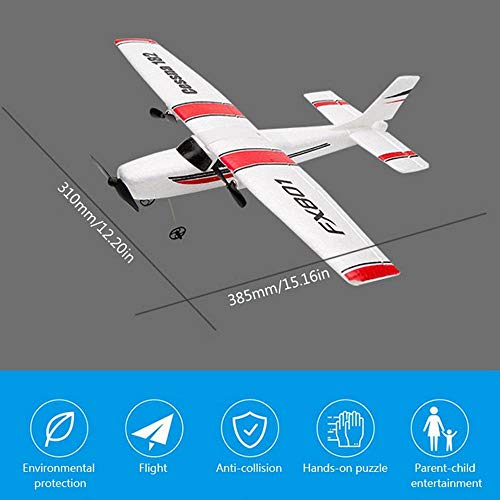 RC Plane Outdoor RTF Ready to Fly,2.4GHz Remote Control Airplane for Kids Boys Adult Beginner,Builted in 3-Axis Gyro RC Aircraft Glider Toy Model with 3 Batteries