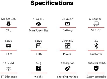 IWO Watch 3 A Gen. Plus - Caja registradora Negro (Gris ...