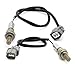 Kwiksen Heated 2pcs Oxygen O2 Sensor 234-4074 234-4092 Upstream&Downstream Replacement for Civic 1.7L D17A1 Engine 2001 2002 2003 (D17A1 Engine Car Only)
