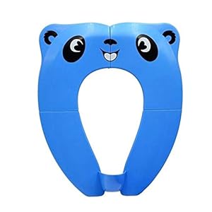 Folding Potty Training Seat,Travel Potty Seat for Boys and Girls, Fits Round & Oval Toilet, Non-Slip with Splash Guard…