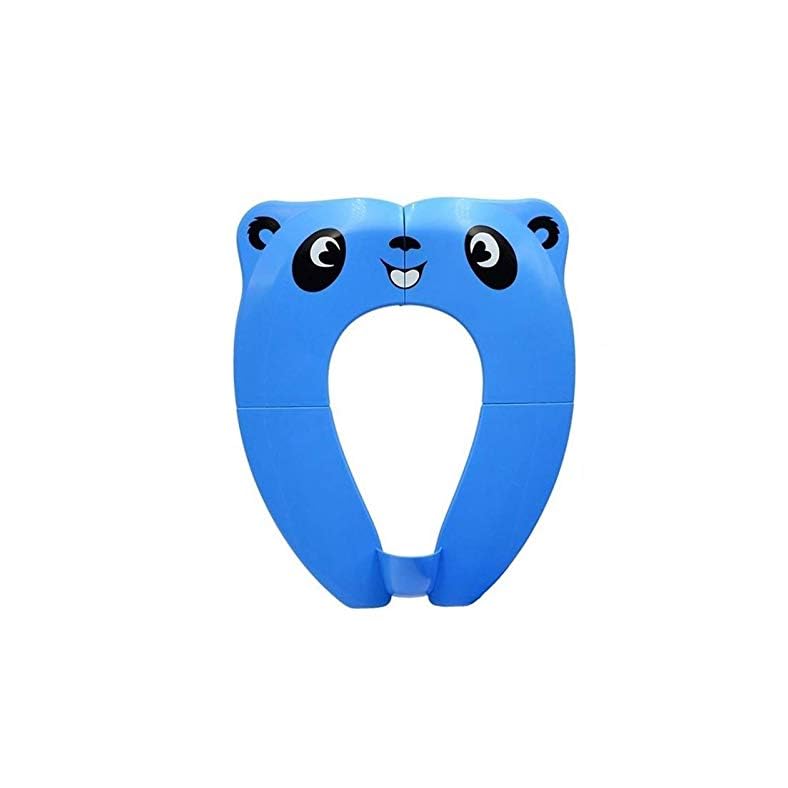 Folding Potty Training Seat,Travel Potty Seat for Boys and Girls, Fits Round & Oval Toilet, Non-Slip with Splash Guard…