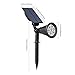 T-SUN Solar Spotlights 7 LED Outdoor Color Changing Landscape Lights Auto On/Off Solar Lights Security Light for Patio, Yard, Garden, Driveway, Pool Area(1 Pack）