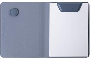 LHiDS Magnetic Padfolio Organizer A6 Resume Folder with Clipboard, Pen Holder, Notepad, Card Slots, Magnetic Closure for Interview, School, Office – Midnight Blue