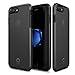 PATCHWORKS iPhone 8 Plus / 7 Plus Case, Level Case Black/Clear - Military Grade Protection Case, Extra Protection, Impact Disperse System