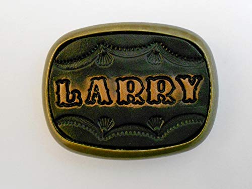 Custom Tooled Leather Belt Buckle, MADE to ORDER, Names or Initials Up to 6 Letters