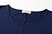 LARACE 3/4 Sleeve Shirts for Women Plus Size Tunic Dressy Top Loose Fit Flare T-Shirt(1X, Navy Blue)