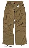 Vintage Military Authentic BDU Pants Russet Brown Fatigues (Large)