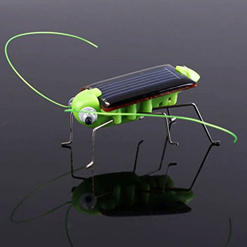 Wenasi Solar Power Toy Energy Crazy Grasshopper Cricket Kit Christmas Gift Toy 1.57 inch