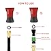 Spray Nozzle | Crenova HN-01 Garden Hose Nozzle Hand Sprayer Nozzle - Plastic Watering Nozzle - High Pressure - Suitable for Car Wash, Cleaning, Watering Lawn and Garden & Washing Dogs & Pets