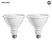 Philips LED Dimmable PAR38 35-Degree Light Bulb: 1200-Lumen, 5000-Kelvin, 12-Watt (100-Watt Equivalent), E26 Base, Daylight, 2-Pack