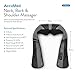 AccuMed Neck Massager, Shiatsu Back Neck and Shoulder Massager with Heat, Kneading Massage Pillow for Neck, Back Pain Relief, Deep Tissue, Use at Office Home Car, Christmas Gift Ideas for Men Women