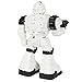 Best Choice Products RC Walking and Shooting Robot Toy w/ Lights and Sound Effects - White/Black