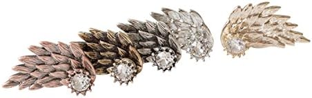 Cz Cubic Zirconia Body Jewelry 20G Cartilage Snug Helix Love Heart Faux Goddess Fairy Winged Bts Angel Feather Wing Ear Jacket Studs Fake Piercing Earrings