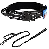KCUCOP Tactical Dog Collar with Handle,Adjustable