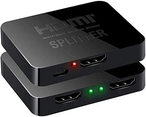 ESnipe Mart HDMI Splitter UHD 4Kx2K 3D 1 in 2 Out 1X2 2 Port 1080P V1.4 Support 4K/2K