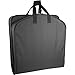 WallyBags Lightweight Durable Garment Bag for Travel and Storage, Classic Black, 60-inch