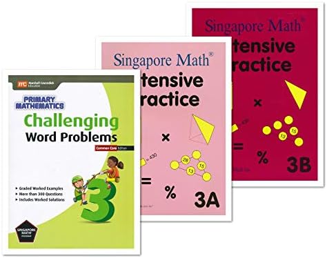 Singapore Math 3 Books Set for Grade 2 - Singapore Math Intensive