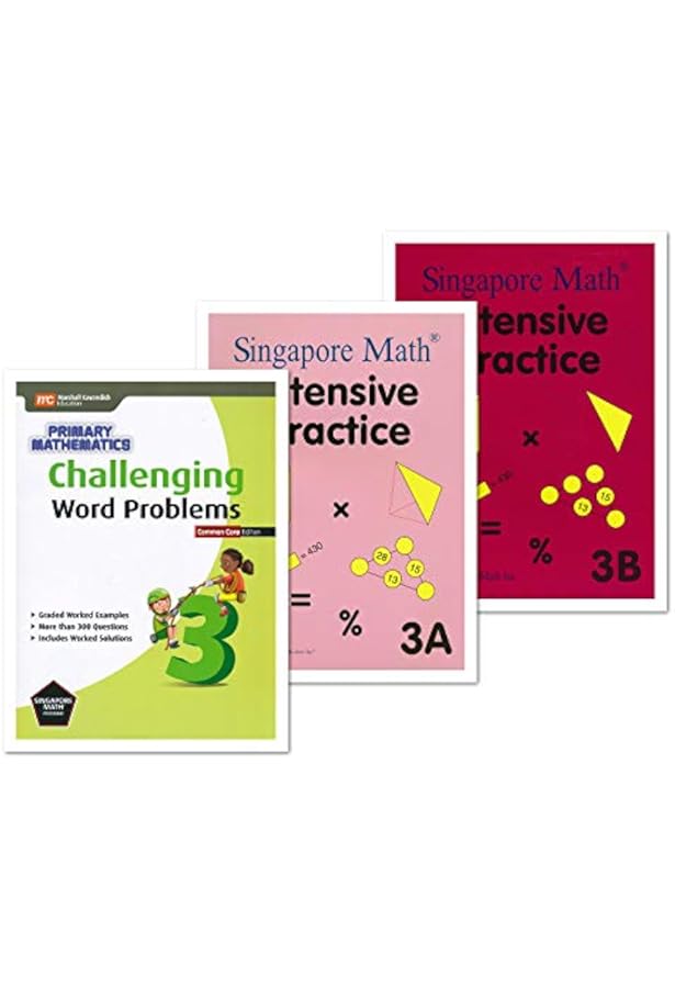 Singapore Math 3 Books Set for Grade 2 - Singapore Math Intensive