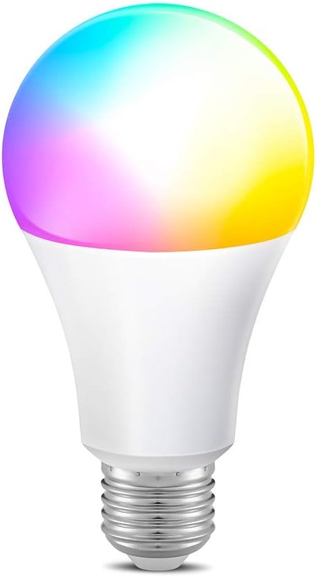 Seedan Smart Bulb RGB+C+W 2700k-6500k Dimmable 9W E27 WiFi LED Light 800LM Compatible with Amazon Alexa Echo Google Home Assistant 2.4G WiFi Multicolor Light Bulb No Hub Required