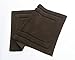Chardin Home - 100% Cotton two Piece Classicc Bath Rug Set, (21''x34'' & 17''x24'') with anti-skid spray latex back, Chocolate