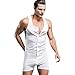 YiZYiF Men's Underwear One Piece Cotton Tank Bodysuit Leotard Top Boxer Brief