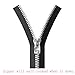 Victoria's Masquerade A-DD Front Zipper Closure Multi Way Support Pro Sports Bra (XX-Large, Black)