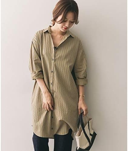Amazon アーバンリサーチ ドアーズ レディース Urban Research Doors レディスワンピース ストライプbigシャツ ワンピース Beige One ワンピース チュニック 通販