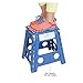 Essentials 21048 15-Inch Folding Step Stool, Wide Folding Step Stool, Plastic Step Stools For Adults, Garden Step Stool, Foldable High Stool