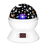 DIMY Best Top Popular Toys for 2-10 Year Old Boys Girls, Multicolor Projector Star Night Lights for Kids Fun Party Favor Popular Hot Christmas Birthday Gifts for 2-10 Year Old Girls Boys White DMUSS1