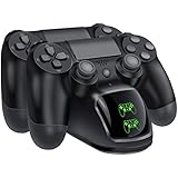 BEBONCOOL PS4 Controller Charger, DualShock 4 Controller USB Charging Station Dock, PlayStation 4 Charging Station for Sony Playstation4 / PS4 / PS4 Slim / PS4 Pro Controller