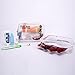 Clear Travel Toiletry Bag-TSA-Approved,1Quart Size,3-1-1bag, Airport Airline Compliant Bag. XIANGYI (red)