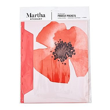 Martha Stewart Discbound Project Pockets, Letter-size, Persimmon, 2-pack (44909)