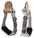 PRORIDER Challenger Horse Western Tack Barrel Aluminum Beaded Inlay Stirrups 5118thumb 1