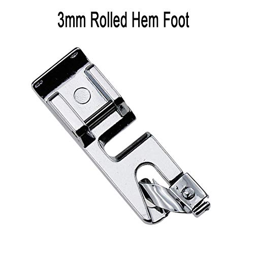 image for Stormshopping 3Pcs Narrow Rolled Hem Sewing Machine Presser Foot Set (