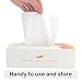 Hasen Facial Cotton Tissue 100% Soft Cotton Wet/Dry Use Cleansing Wipe for Sensitive Skin Washable Tissue for Home Office Cars, 2 Pack of 100 Count (9.5